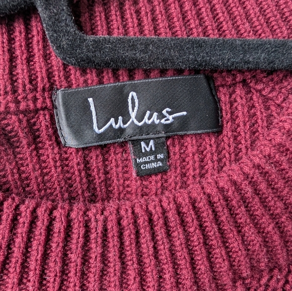 Lulu's Off-Shoulder Ribbed Sweater - Picture 5 of 5